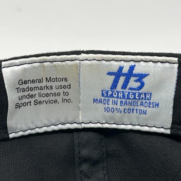 Vintage 90s Chevrolet Racing NASCAR Hat Baseball Cap Fire Chevy Black Strapback - Picture 8 of 9